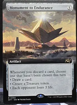 Monument to Endurance #394 Aetherdrift Extended Art Regular Rare - Image 1