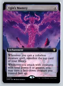 Magic the Gathering MTG Commander Masters #751 Ugin's Mastery Borderless Rare - Image 1