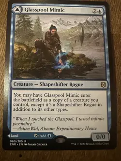 MTG Glasspool Mimic Glasspool Shore Zendikar Rising 060/280 Regular Rare - Image 1