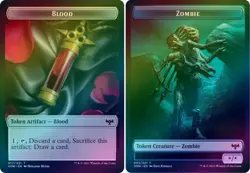 MTG Innistrad: Crimson Vow - Zombie */* & Blood [Token] (Foil) - Image 1