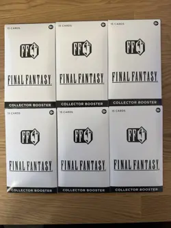 Magic The Gathering Final Fantasy Collector Booster Pack 6 Pack Lot Sealed - Image 1