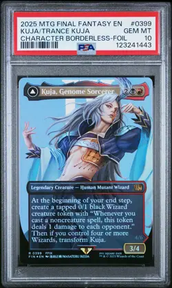 2025 MTG FF FOIL KUJA, GENOME SORCERER/TRANCE KUJA, FATE DEFIED PSA 10 - Image 1