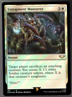 Entrapment Maneuver 185 Rare Surge Foil Warhammer 40K MTG NM - Image 1
