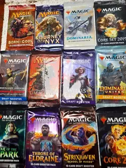 Huge Lot of 24 Magic The Gathering Sealed Packs - Unopened Draft & Set Boosters! - Image 1