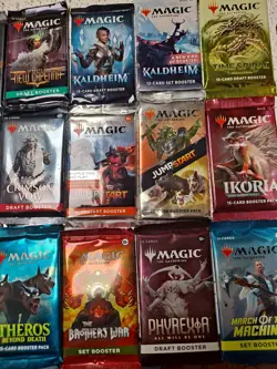 Huge Lot of 24 Magic The Gathering Sealed Packs - Unopened Draft & Set Boosters! - Image 2