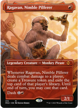 Ragavan, Nimble Pilferer (bordeless, foil) - Image 1