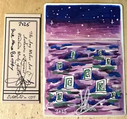 MTG ARTIST PROOF Legends BB Blue Mana Battery AP Sketch Amy WEBER Magic - Image 1