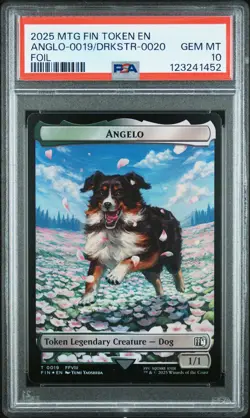 2025 MTG FINAL FANTASY TOKEN FOIL ANGELO-0019/DARKSTAR-0020 PSA 10 - Image 1