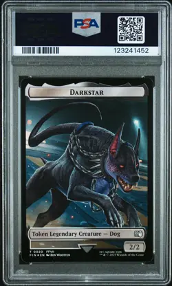 2025 MTG FINAL FANTASY TOKEN FOIL ANGELO-0019/DARKSTAR-0020 PSA 10 - Image 2