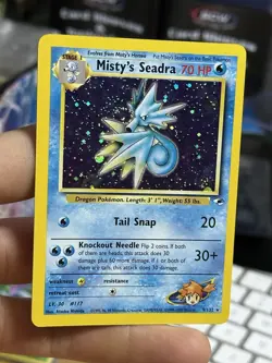 Misty's Tentacruel 10/132 Gym Heroes Seadra 9/132 2000 Vintage Pokemon Lot WOTC - Image 3