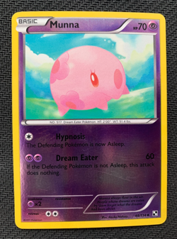 Munna 48/114 Reverse Holo Pokemon Card - B&W Base set - 2011 - MP - Image 1