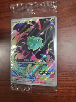 Pokemon Sealed Bulbasaur 133/132 Pokemon TCG Mega Evolution Stamped Promo - Image 1