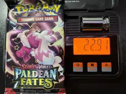 Pokemon Paldean Fates Booster Pack Sealed 22.91g 3.68mm Heaviest! - Image 1