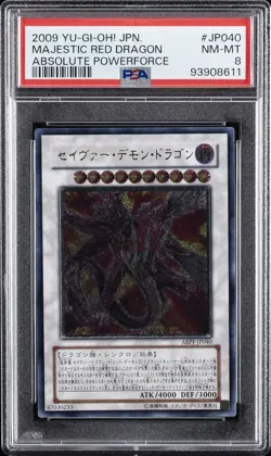 2009 YU-GI-OH! JPN ABPF-ABSOLUTE POWERFORCE #JP040 MAJESTIC RED DRAGON PSA 8 - Image 1
