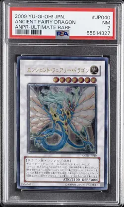 2009 YU-GI-OH! JPN ANCIENT PROPHECY ULTIMATE RARE ANCIENT FAIRY DRAGON PSA 7 - Image 1