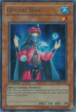 Yu-Gi-Oh Card - TAEV-EN031 - CRYSTAL SEER (ultra rare holo) [1st Edition] - NM/M - Image 1