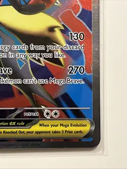 Mega Lucario Ex Full Art Ultra Rare 160/132 Pokemon Card NM/M Mega Evolutions - Image 4