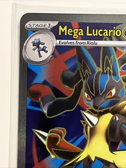 Mega Lucario Ex Full Art Ultra Rare 160/132 Pokemon Card NM/M Mega Evolutions - Image 5