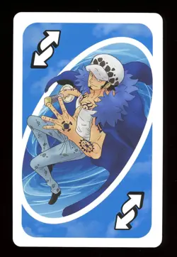 Trafalgar Law BLUE Reverse Card ONE PIECE Mattel Original Japanese UNO Card NM - Image 1