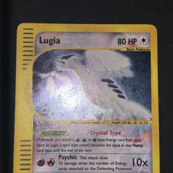 Crystal Lugia Aquapolis Holo Rare 149/147 Foil Secret NM+ Pokemon Vintage E Card - Image 3