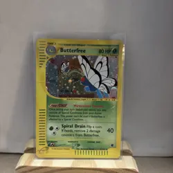 Pokemon Card Butterfree 5/165 Expedition Base Set Series Holo Rare WOTC Played - Image 1