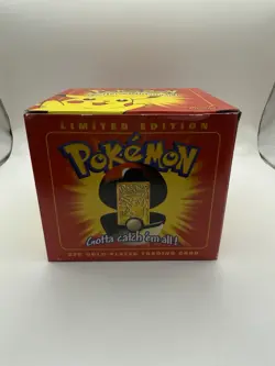 1999 Pokemon Limited Edition Pikachu 23K Gold-Plated Trading Card SEALED - Image 2