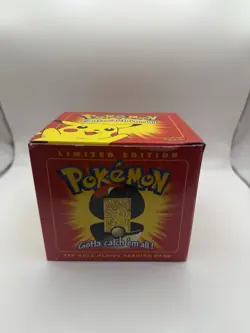 1999 Pokemon Limited Edition Pikachu 23K Gold-Plated Trading Card SEALED - Image 3