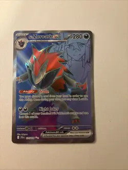 Pokemon TCG N's Zoroark EX Holo Ultra Rare Card 175/159 Sv09: Journey Together - Image 1