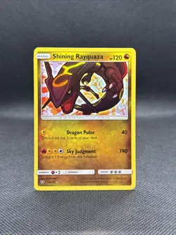 Pokemon TCG Shining Rayquaza Holo Rare Card Shining Legends 56/73 NM - Image 1