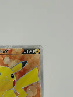 PIKACHU V (Full Art) 157/172 Brilliant Stars Holo - POKEMON CARD TCG - NM - Image 2