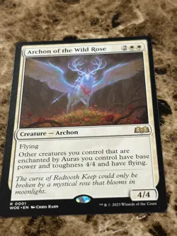 ARCHON OF THE WILD ROSE Magic MTG Wilds of Eldraine - Image 1