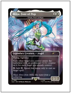 1x Miku, Font of Pop (Giada Font of Hope), Secret Lair Miku, Magic MTG NM ENG - Image 1
