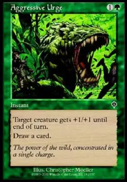 Aggressive Urge -Foil Light Play MTG Invasion - Image 1