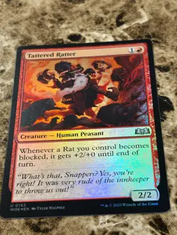 TATTERED RATTER Magic MTG Wilds of Eldraine Foil - Image 1