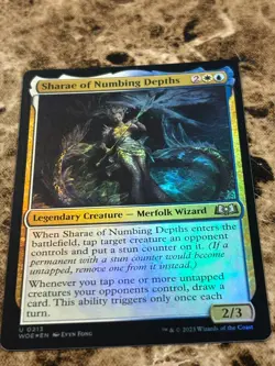 SHARAE OF NUMBING DEPTHS Magic MTG Wilds of Eldraine Foil - Image 1