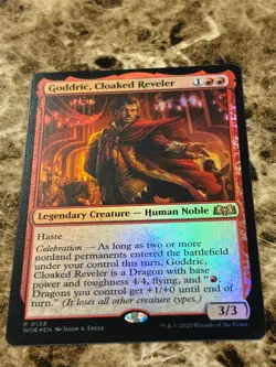 GODDRIC, CLOAKED REVELER Magic MTG Wilds of Eldraine Foil - Image 1