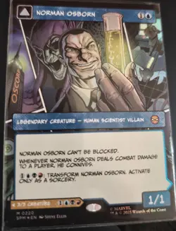 Norman Osborn/Green Goblin FOIL MINT Mythic 220 MTG Spider Man Set. - Image 2