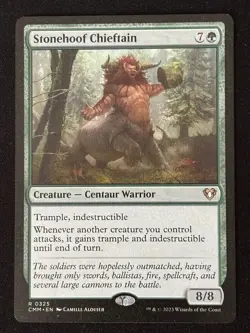 1x MTG Stonehoof Chieftain - Commander Masters (CMM) #325 - Magic the Gathering - Image 1