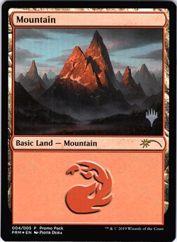 6x Foil Mountain Lands LP MTG Wizards of The Coast ML1 - Image 3