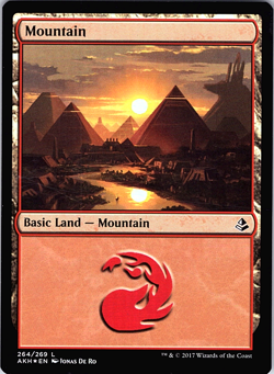 6x Foil Mountain Lands LP MTG Wizards of The Coast ML2 - Image 1