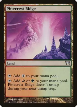 Pinecrest Ridge 2x FOIL CHK MTG Champions of Kamigawa Uncommon NM land red green - Image 1
