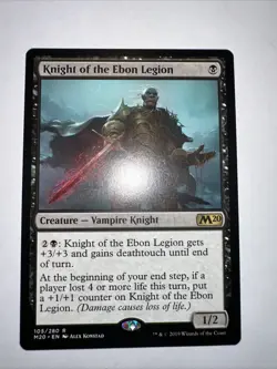 Knight of the Ebon Legion - Core Set 2020 - 105/280 - Near Mint - MTG Magic - Image 1