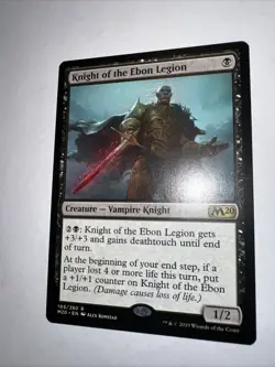 Knight of the Ebon Legion - Core Set 2020 - 105/280 - Near Mint - MTG Magic - Image 3