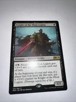 Knight of the Ebon Legion - Core Set 2020 - 105/280 - Near Mint - MTG Magic - Image 4