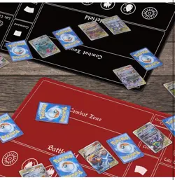 "MTG Playmat Stitched with Magic Zone Non-Slip Rubber Backing Printing Commander - Image 3