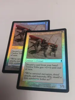 2x FOIL Tireless Tribe #56 Odyssey MTG LP Very Rare Magic Cards! - Image 1