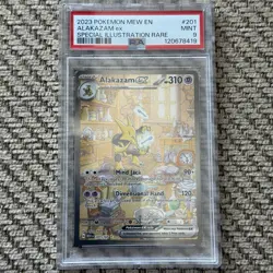 Pokemon Alakazam ex 151 MEW EN Special Illustration Rare #201 PSA 9 Mint - Image 1