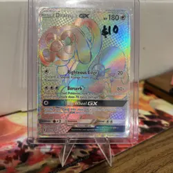 2017 Pokemon Sun & Moon Guardians Rising Drampa GX SECRET RARE #160/145 - Image 1