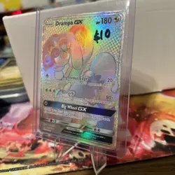 2017 Pokemon Sun & Moon Guardians Rising Drampa GX SECRET RARE #160/145 - Image 2