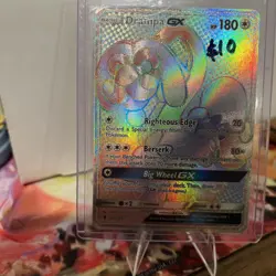 2017 Pokemon Sun & Moon Guardians Rising Drampa GX SECRET RARE #160/145 - Image 3